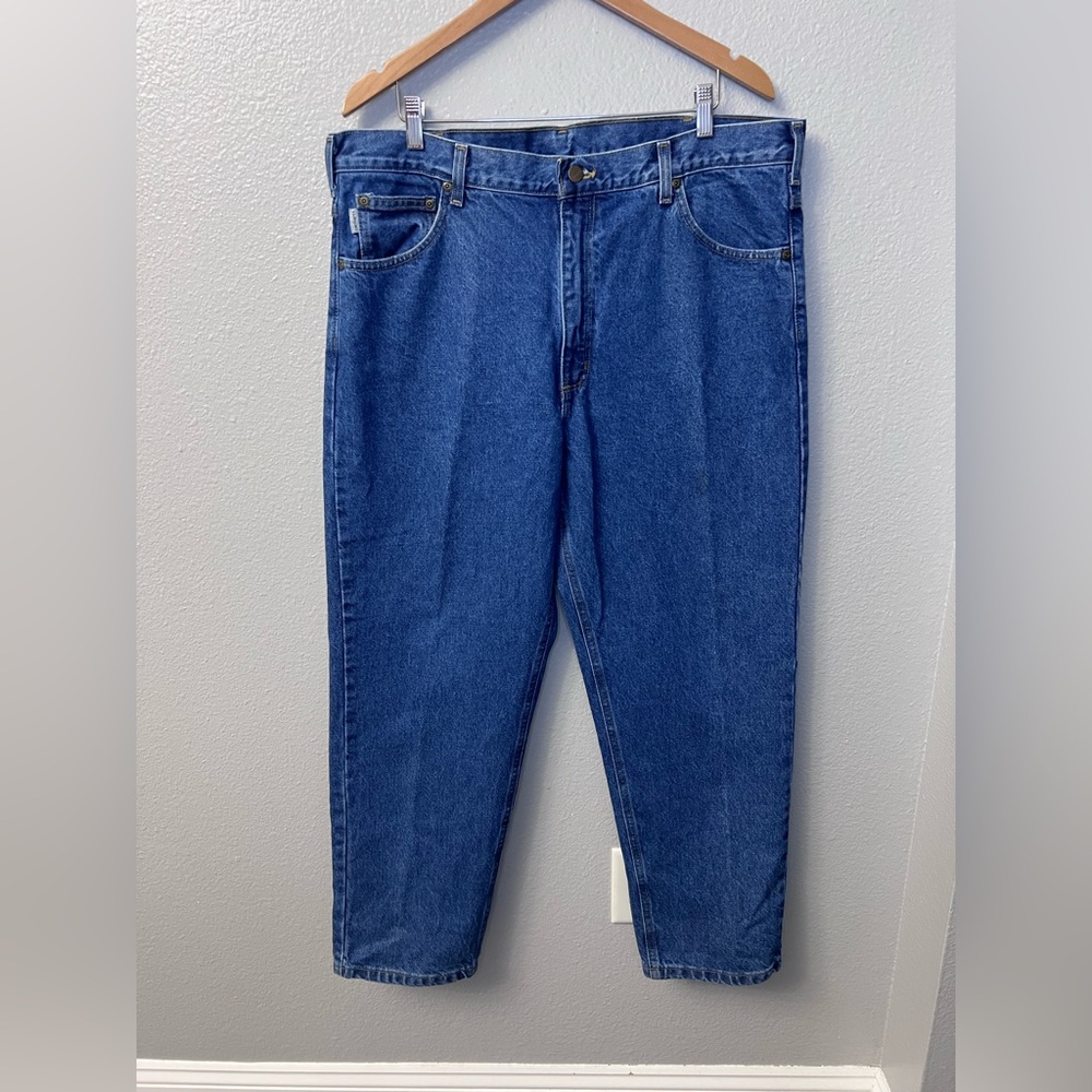 Carhartt Blue Denim Jeans | 30” Inseam | Workwear